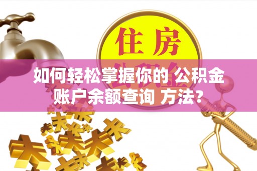 天全如何轻松掌握你的 公积金账户余额查询 方法？