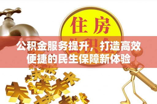 天全公积金服务提升，打造高效便捷的民生保障新体验