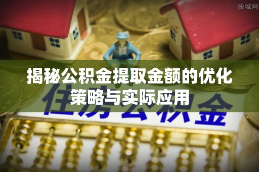 天全揭秘公积金提取金额的优化策略与实际应用