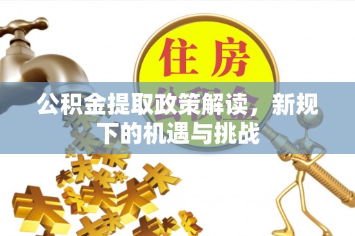 天全公积金提取政策解读，新规下的机遇与挑战