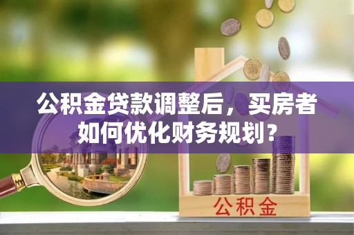 天全公积金贷款调整后，买房者如何优化财务规划？